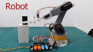 DIY Arduino Robot Arm Control this by potentiometer