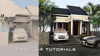 Vray for sketchup - Exterior rendering - Vray 3.4 tutorial