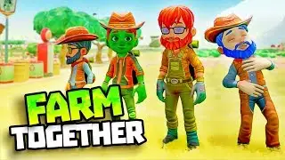 BUILDING THE BEST RANCH! - RAID FARMS - Farm Together Gameplay - Farmville Type Game