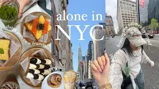 alone in NEW YORK CITY 🏙️ | what i eat, exploring the city + subway surfin’