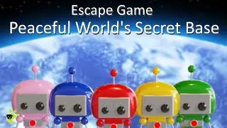 Peaceful Worlds Secret Base Escape Walkthrough 平和な世界の秘密基地 脱出ゲーム 攻略(SquareHeadFactory Mika Takahashi)