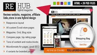 REHub - Hybrid Magazine, Shop, Review HTML Template | Themeforest Website Templates and Themes