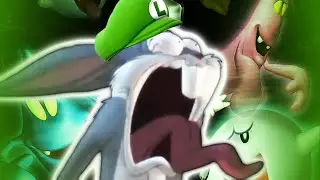 Bugs Bunny screaming but it's Luigi's Mansion 