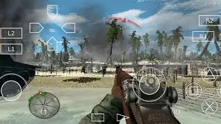 Call of Duty: World at War – Final Fronts Gameplay On AetherSX2 PS2 Emulator Android