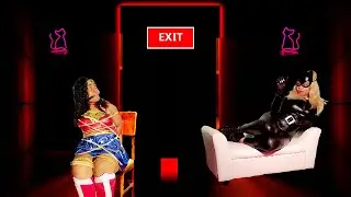 Cat Woman captures Wonder Woman