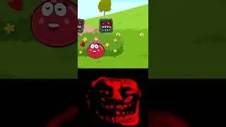 Red Ball 4 3000 IQ Moment! 🤣🤣 (Troll Face Meme) #shorts #redball #trollface