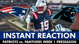 INSTANT REACTION! Patriots vs. Panthers NFL Preseason Game Ft. Joe Miton, Kayshon Boutte