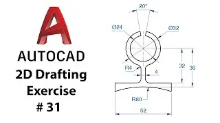 AutoCAD 2D Drafting Exercise # 31 - Basic to Advance in Hindi