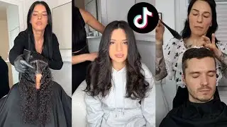 ASMR Hairstyling TikTok compilation