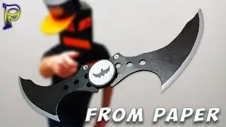 Как сделать БЭТАРАНГ из бумаги. Оружие из бумаги своими руками. DIY paper weapon Batman Batarang