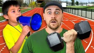 I let my 5-year old son become my fitness coach!