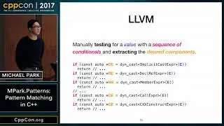 CppCon 2017: Michael Park “MPark.Patterns: Pattern Matching in C++”