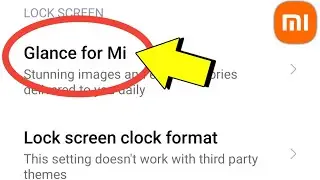 How To Disable Glance In Redmi Phone | Redmi Phone Mein Glance Kaise Hataye
