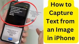 How to Capture Text from an Image in iPhone