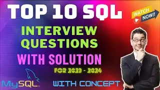 Top 10 SQL Interview Questions and Answers | SQL Interview Questions 2023 | 