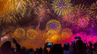 Biggest Fireworks in the world at Manama, Bahrain 🇧🇭 #bahrain #fireworks #party