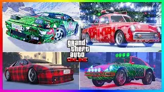 ALL RARE CHRISTMAS VEHICLES, Xmas Cars Gameplay, Santa, Snow, New GTA 5 DLC 2024, GTA Online Update!