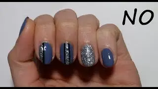 Маникюр с блестками I Nail Art Tutorial Новогодний маникюр