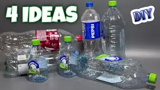 4 ИДЕИ ИЗ ПЛАСТИКОВЫХ БУТЫЛОК💥ПОЛЕЗНЫЕ ПОДЕЛКИ ДЛЯ ДОМА💠DIY Creative ideas