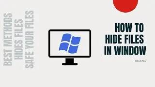 How to Hide Files in window | how to make password protected folder | Hide Folder | (2020)