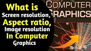 What is screen resolution,aspect ratio, and image resolution in computer graphics?