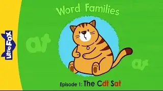 Word Family _at | Word Families 1 | The Cat Sat | Phonics | Little Fox | Animated Stories for Kids