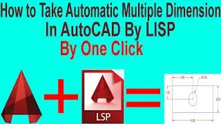 How to Take Automatic Multiple Dimension in AutoCAD::::AutoCAd Tutorial.