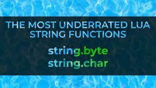 string.byte and string.char Lua scripting