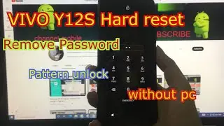 VIVO Y12S Hard Reset | Remove Password | Pin Unlock | Pattern Unlock