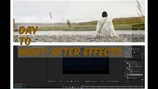 convert DAY TO NIGHT in AFTER EFFECTS;NO PLUGIN