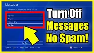 How to TURN OFF ALL Messages on PS4 & Stop Spam Messages (Fast Method!)