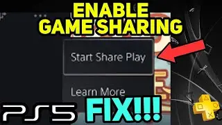 PS5 ENABLE GAME SHARING EASY NEW!