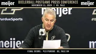 BoilerBall Postgame Press Conference | vs. Yale