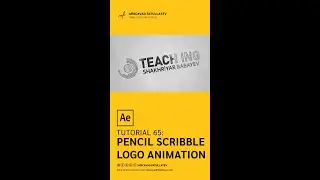 Pencil Scribble Logo Animation - After Effects Tutorial 