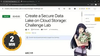 Create a Secure Data Lake on Cloud Storage: Challenge Lab | #qwiklabs | #ARC119 | FORM-3