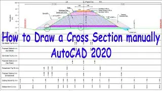 How to draw a Cross Section in AutoCAD 2020 || AutoCAD Tutorial || AutoCAD MAGIC