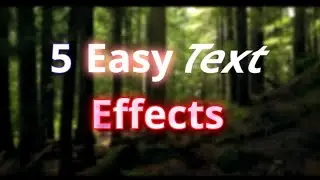 5 Easy & Useful TEXT EFFECTS in Davinci Resolve | Tutorial