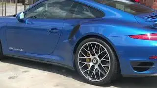 Awesome Blue Porsche 911 Turbo S