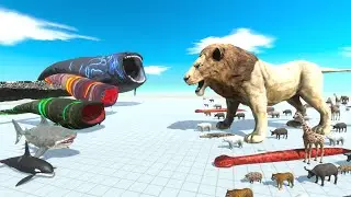 King Of The Jungle VS King Of The Sea - Animal Revolt Battle Simulator