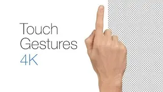 Touch Gestures 4K After Effects Templates