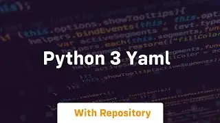 python 3 yaml