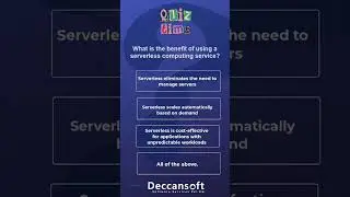 What is the benefit of using a serverless computing service? #quiztime