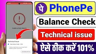 Phonepe balance check problem 2024, phonepe balance check technical issue 2024