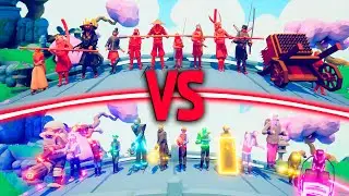 MEGA DYNASTY TEAM vs MEGA NEON TEAM | TABS - Totally Accurate Battle Simulator