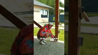 Установка навеса для машины