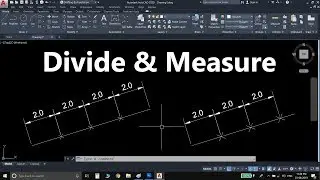 AutoCAD Divide & Measure Command In Hindi - With All Options - AutoCAD 2020