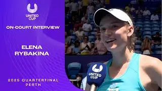 Elena Rybakina On-Court Interview | United Cup 2025 Quarterfinal