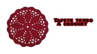 Tapete o posavasos tejido a crochet