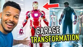 TRANSFORMING MY GARAGE INTO TONY STARK'S IRONMAN HQ