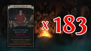Opening 183 Sets of Deathly Designs - A Divination Card Experiment - Path of Exile 3.22 Ancestors